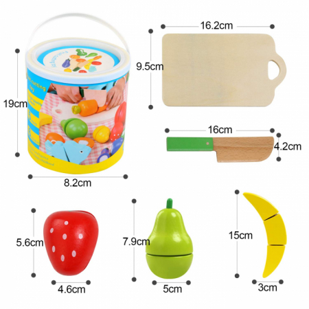 Găletuşă cu fructe şi legume de feliat din lemn [11]