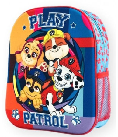 Ghiozdane și rucsacuri - Ghiozdan mic de gradinita 3D Patrula Catelusilor Play Patrol 32x28x11 cm