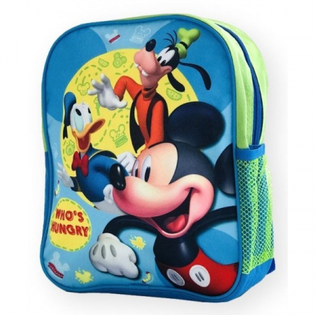 RECHIZITE - Ghiozdan Mic pentru gradinita, Mickey Si Prietenii WHO'S HUNGRY, 1 Compartiment, 33 Cm