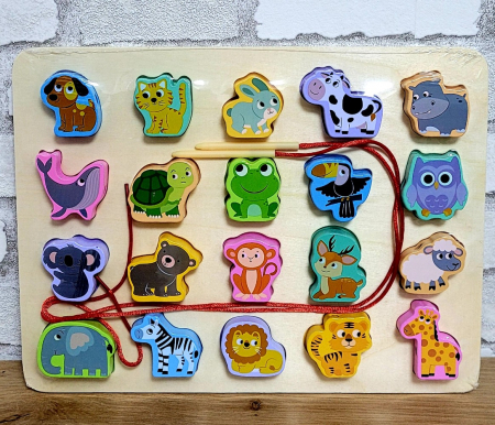 Jocuri Educative - Joc 2 in 1 puzzle 3D si joc de insiruit animale