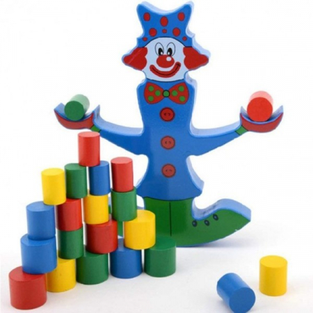 PROMOŢII - Joc de tip balanță clovn - CLOWN BALANCE din lemn