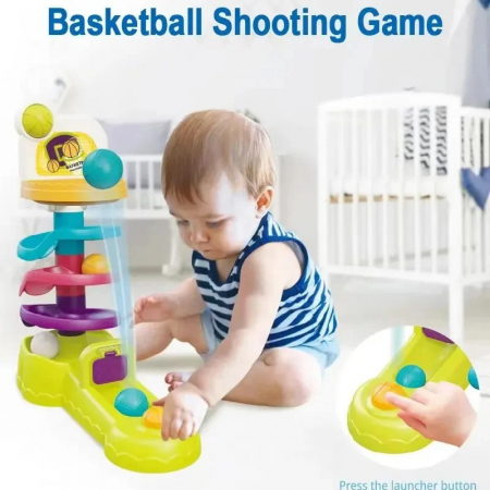 Joc de aruncare la cos cu tobogan minge Basketball shooting game [4]