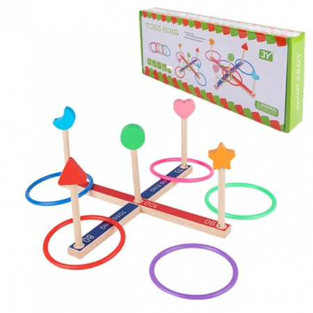 Jocuri Educative - Joc de aruncat la tinta cu inele Toss Ring