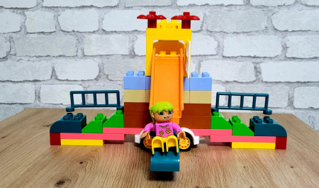 Seturi de construit - Joc de construit 48 de piese din plastic Locul de Joaca Mobil
