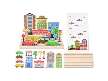 Jocuri Educative - Joc de logica si atentie asezare in spatiu TRAFIC