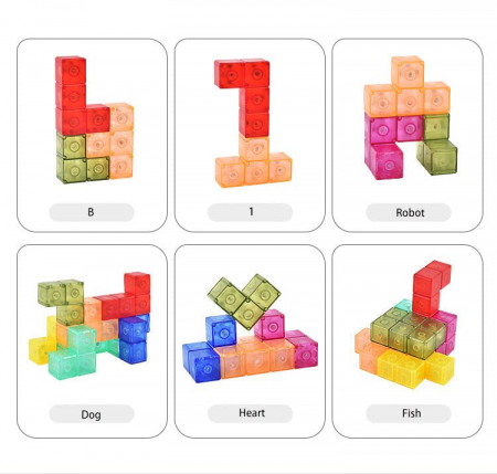 Joc de logica si creativitate Magnetic Cube [7]
