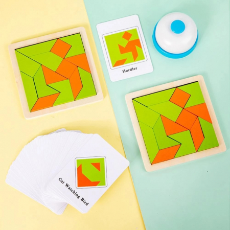 Joc de potrivire forme si rapiditate cu sonerie Tangram Battle [5]