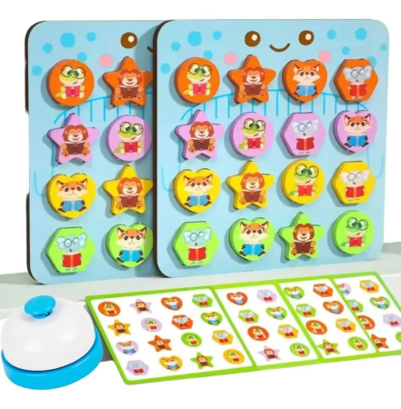 Jocuri de asociere si potrivire - Joc de rapiditate cu sonerie Asociaza animalele