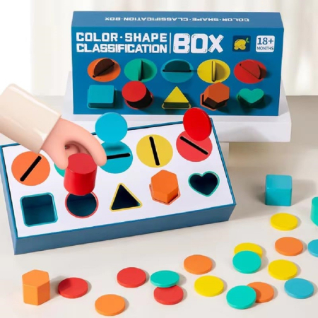 Joc de sortare culori si forme geometrice Color Shape Classification box [1]