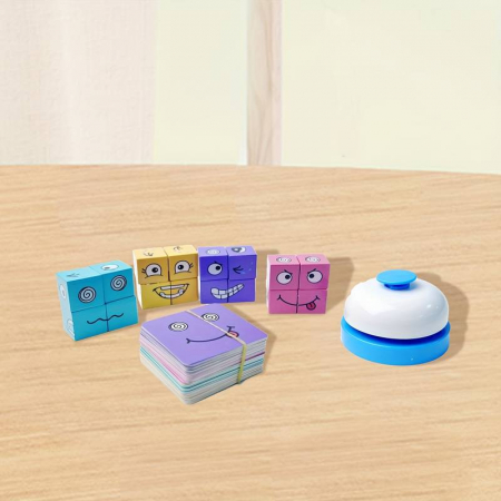 Joc de tip Puzzle Expresii faciale cu sonerie - Face change Rubik's cube [3]
