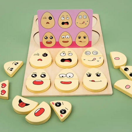Joc de tip Puzzle Expresii faciale cu sonerie - OUA [3]