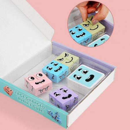Joc de tip Puzzle Expresii faciale - Expression puzzle building blocks 2 [3]