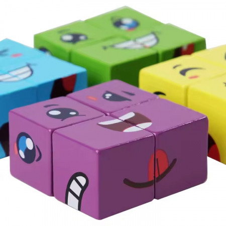 Joc de tip Puzzle Expresii faciale - Smiley face Rubik's cube [2]