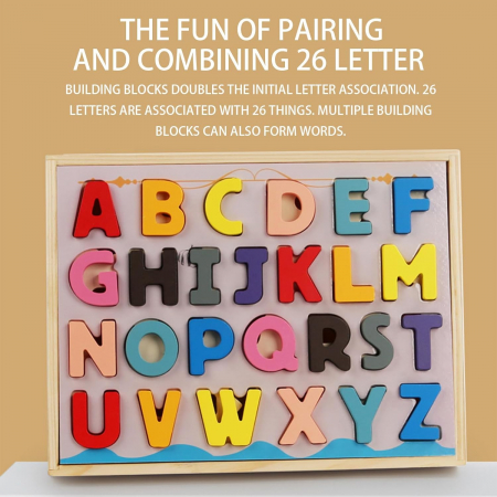 Joc din lemn sortator de cifre si litere Alphanumeric Pairings [7]
