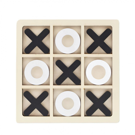 Joc din lemn X si 0 dimensiune 14,5 x 14,5 cm [2]