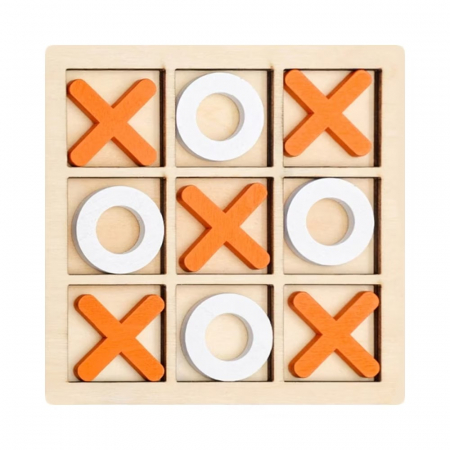 Joc din lemn X si 0 dimensiune 17,5 x 17,5 cm [2]