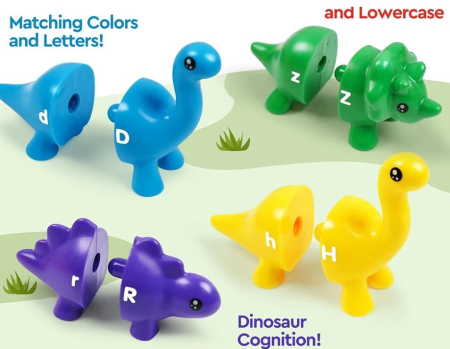 Joc educativ de asociere si potrivire alfabet dinozauri Matching Dinos [2]