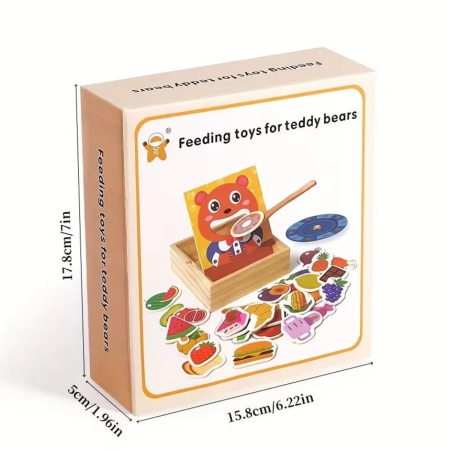 Joc educativ din lemn Hraneste ursuletul [5]