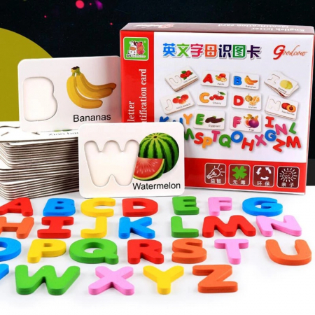 PROMOŢII - Joc Educativ pentru învăţarea alfabetului in limba engleză- English letter identification card
