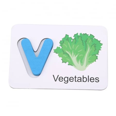 Joc Educativ pentru învăţarea alfabetului in limba engleză- English letter identification card [4]