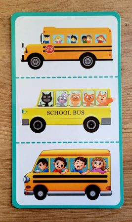 Joc magnetic 2 in 1 tip carte PUZZLE VEHICULE, SCRIE SI STERGE [1]