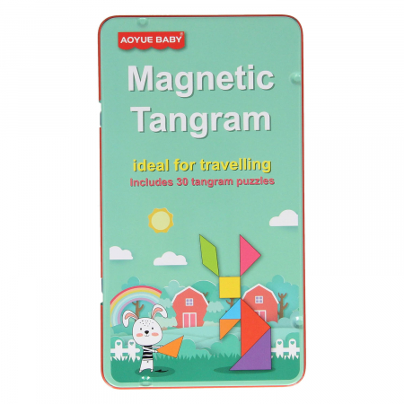 Jocuri de logică - Joc tangram de tip magnetic