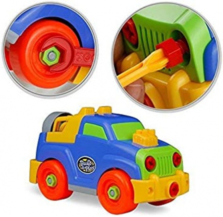 Jucarie de asamblat cu suruburi MASINA DE TEREN 4X4 [2]