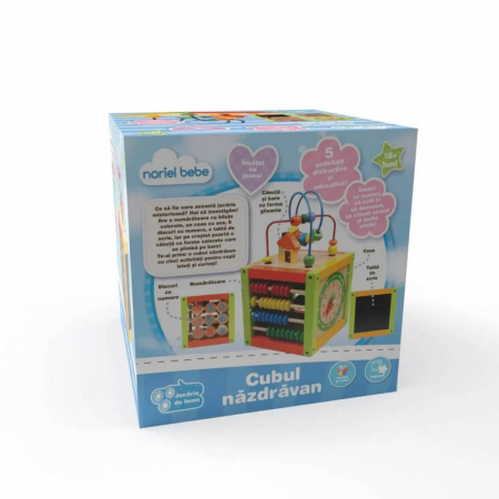 Jucarie din lemn, Noriel Bebe Wood - Cubul nazdravan [2]