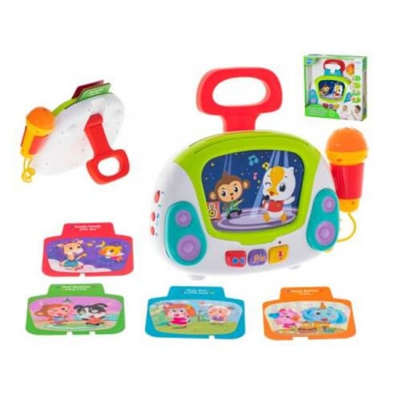 Jucării interactive - Jucarie interactiva cu lumini si sunete Statie Karaoke Hola Toys
