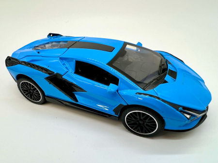 Macheta metalica cu sunete si lumini masinuta sport 15,5 cm [1]