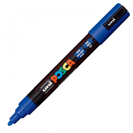 Obiecte de scris și desenat - Marker Posca PC-5M varf 1,8-2,5 mm Albastru