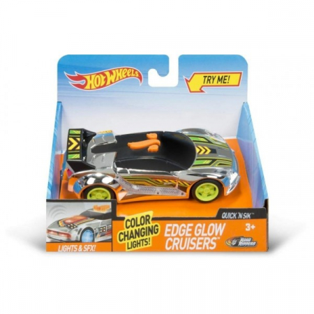 Jucării interactive - Masinuta De Curse Hot Wheels Cu Lumini Si Sunete, Quick'N Sik