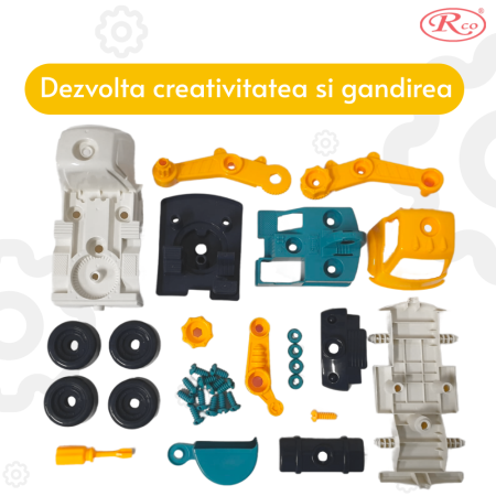 Masinuta demontabila din plastic cu suruburi si surubelnita Excavator [1]