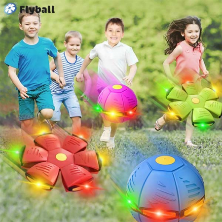 Minge zburatoare transformabila cu iluminare LED flat ball [5]