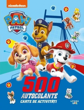 Cărţi cu autocolante - Patrula Catelusilor. 500 de autocolante. Carte de activitati