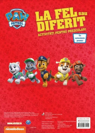 Patrula Catelusilor. La fel sau diferit? Activitati pentru prescolari [1]