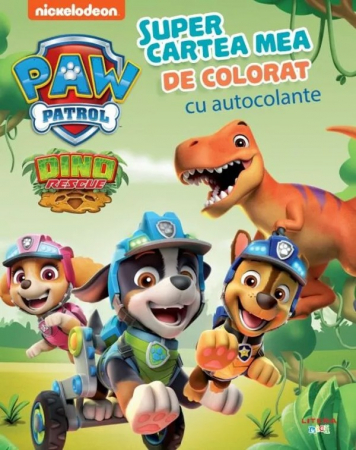 Cărţi cu autocolante - Patrula Catelusilor. Supercartea mea de colorat, cu autocolante