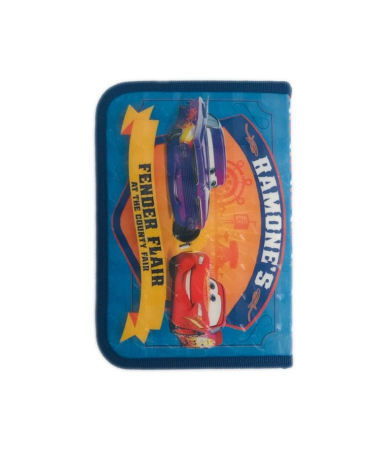 Penar Textil 1 Fermoar Si 2 Flapsuri Cars Ramone's, 21 X 14,5 X 4 Cm [1]