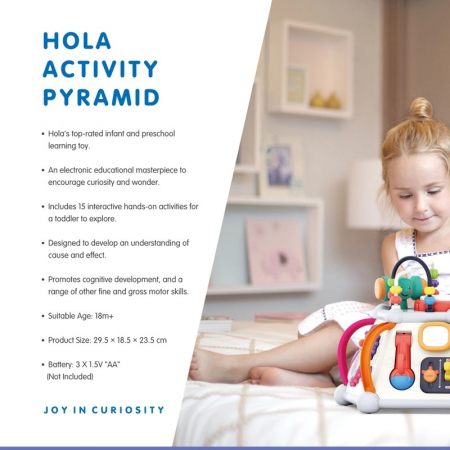 Piramida de activitati cu sunete si lumini HOLA Toys [6]