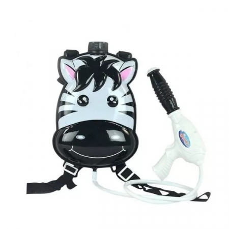 Pistoale cu apa - Pistol cu apa cu rezervor de tip rucsac cu bretele ajustabile, capacitate 1L ZEBRA