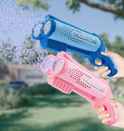 Pistol de facut baloane de sapun cu 2 tuburi Double tube bubble gun [8]