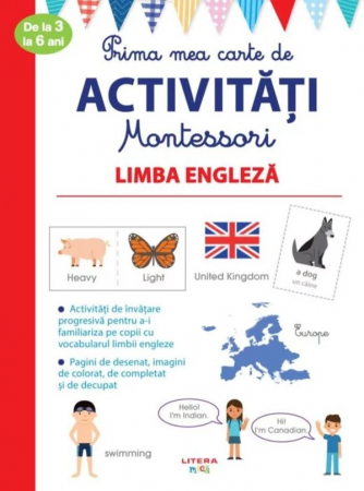 Cărţi didactice/ştiinţe - Prima mea carte de activitati Montessori. Limba engleza