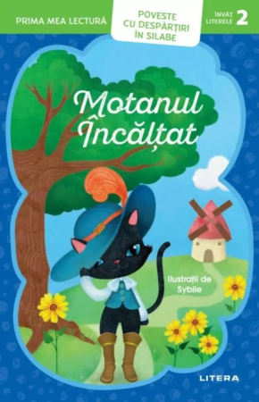 Citire/Poveşti - Prima mea lectura. Motanul incaltat. Poveste cu despartiri in silabe (Nivelul 2)