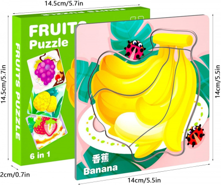 Puzzle 6 in 1 FRUCTE 4 piese [3]