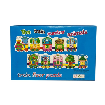 Puzzle de podea din lemn 30 de piese model numere [2]
