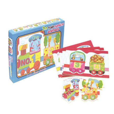 Puzzle - Puzzle de podea din lemn 30 de piese model numere