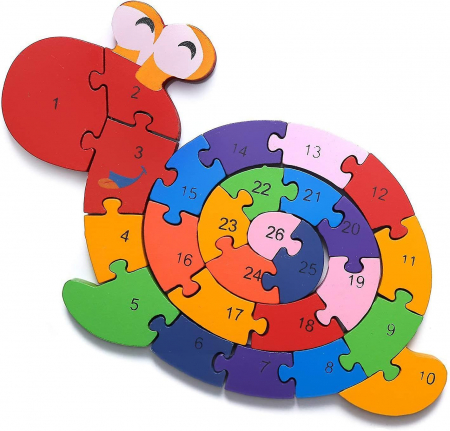 Puzzle din lemn, cu piese mari MELC [0]