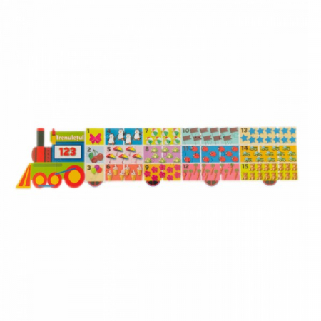 Puzzle educativ Trenuletul 123 [2]