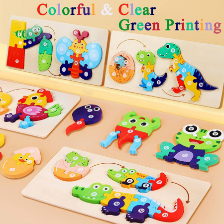 Puzzle incastru din lemn in relief evolutia speciei RATA [3]