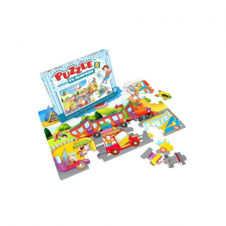 Puzzle Noriel - Vehicule cu Surprize, 36 piese [3]